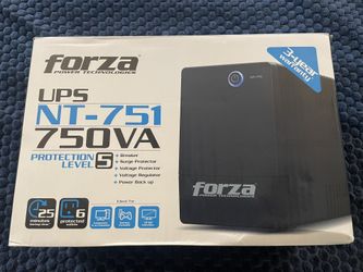 Brand New Forza NT-751 UPS 750 VA / 375 W — 6-Outlet Backup + Surge Protection (Still Sealed)