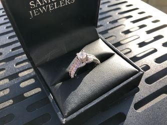 2cttw white gold engagement ring