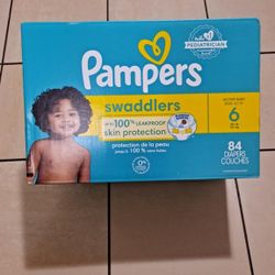 PAMPERS SIZE 6  84 COUNT