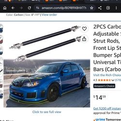 Dodge Challenger SRT Lip And Carbon Fiber Strut Rods 