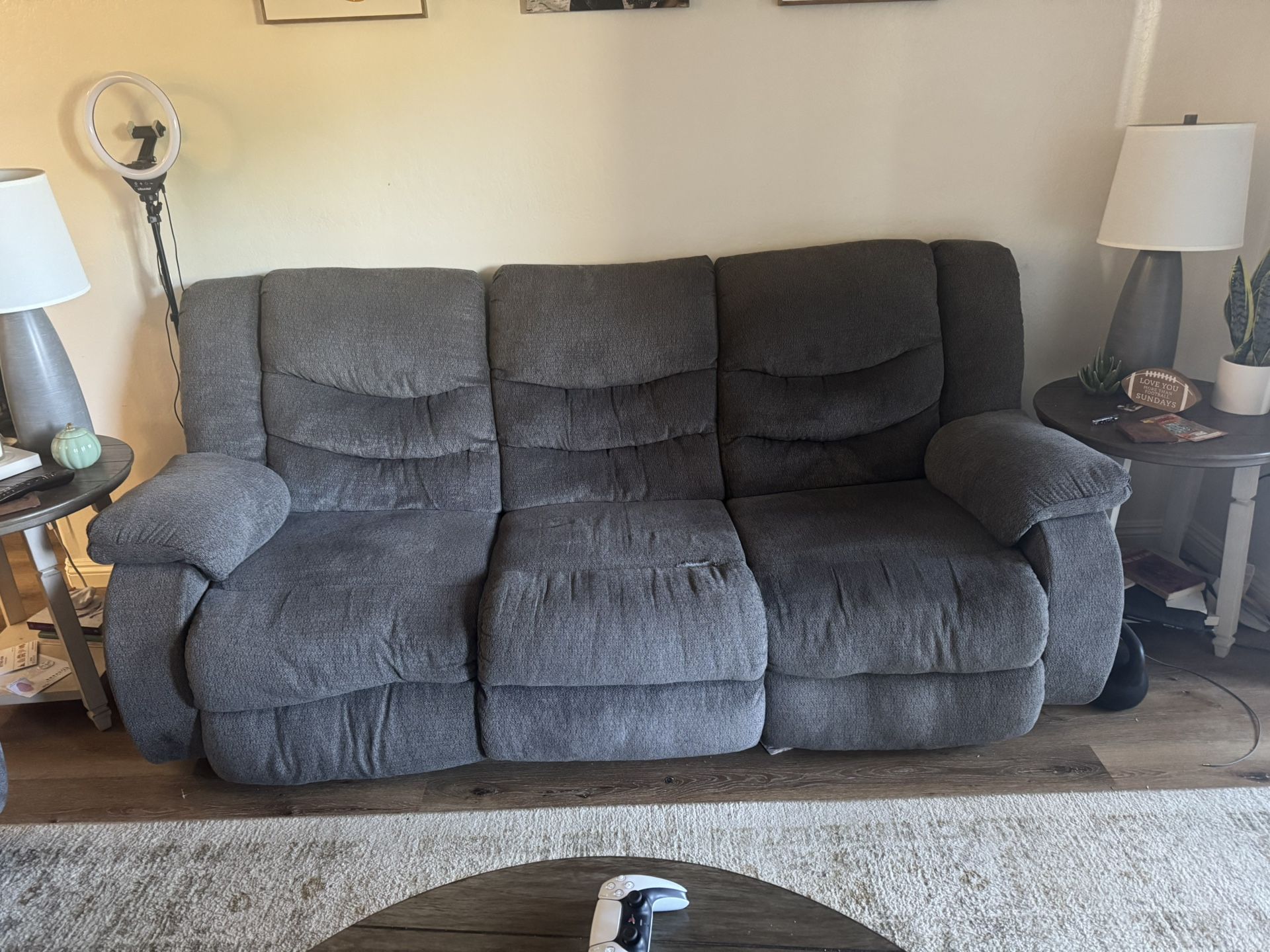 Dark Gray Reclining Couches