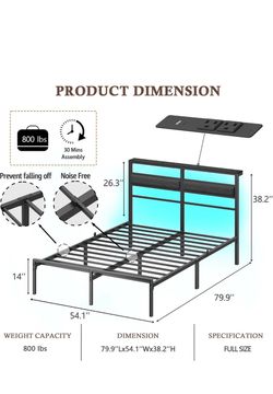Full size bed frame
