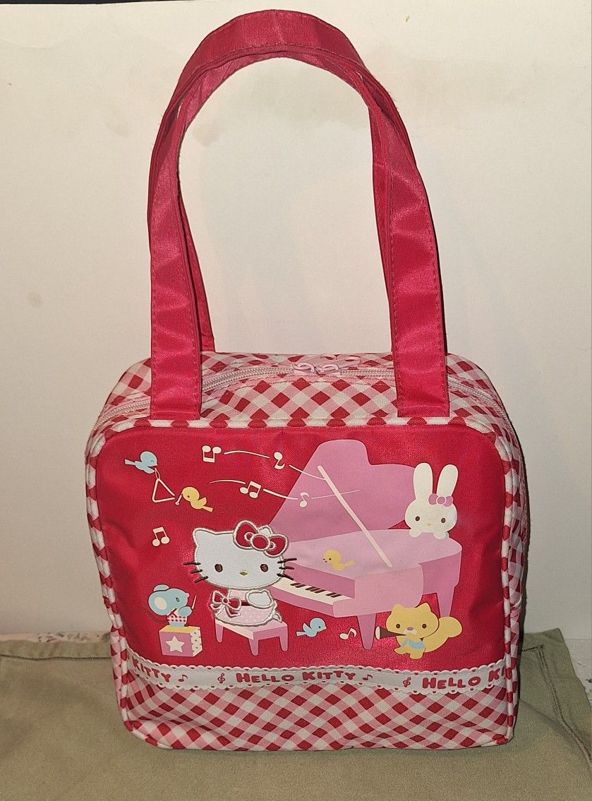 Hello Kitty Zippered Purse 10"L x 8 1/2"H-Like New-Available If Posted