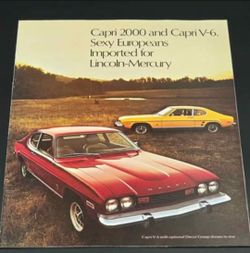 Lincoln - Mercury Capri Brochure (Vintage 1973)