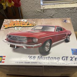 Revell 1968 Mustang GT plastic model -open box