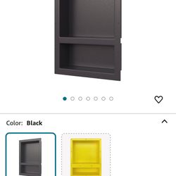 Tile Niche for Shower 17" x 25" Dimensions- Toiletry and Bathroom Niche Storage- Simple Installation with Texture Surface Shower Cubby Double Shelves