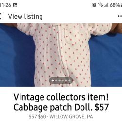 #vintage Collectors Item. # Cabbage Patch Doll  $48