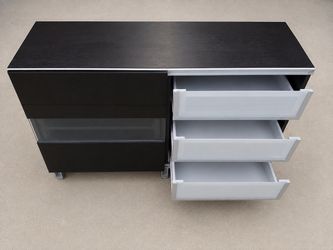 Mid-Century Modern Black Storage Cabinet $40 or best offer