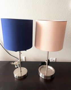 Modern Table Lamps Bundle with Fabric Shades in Great Condition (pick up Cedar Park)