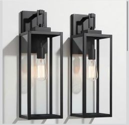 2 Pack 22" Large Size Outdoor Wall Sconce,22 Inch Outdoor Wall Lantern Light for Garage Porch Light Extra Large Exterior Light Fixture for Porch Patio