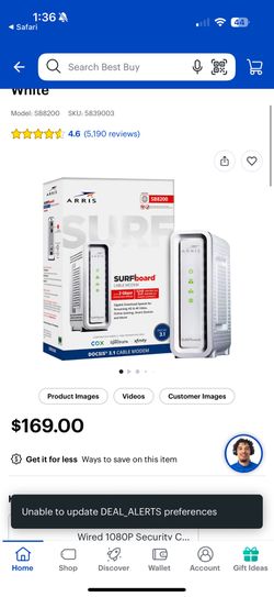 Arris Surfboard SB8200 Modem