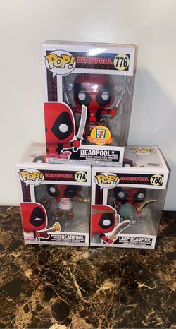 POP FUNKOS DEADPOOL! 774,776,780. 7Eleven Exclusive