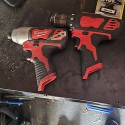Milwaukee M12 Impact And Drill