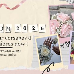 Prom corsages and boutonnières