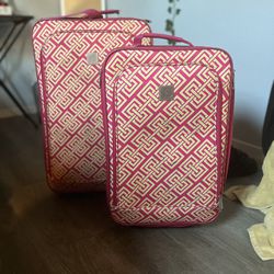 Pink And Yellow Design Suitcase 
