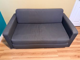 Convertible Sleeper Sofa / Futon - Dark Grey - Great For Office, Guest Room, or Kids Room