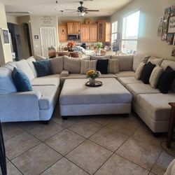 AWESOME Sectional FOR sale!!!  Harper Foam Ii Modular Microfiber 4 Piece Sectional With WITH Ottaman