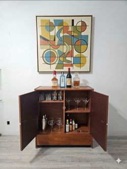 Teak Mid Century Modern Bar