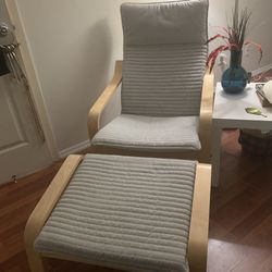 chair And Ottoman In Great Condition 