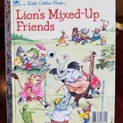 Little Golden Book #304-62 Lion's Mixed-Up Friends 1987 "A" Edition