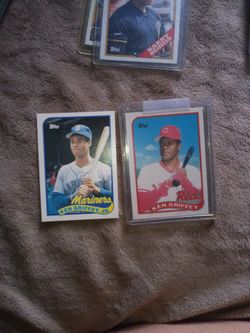 Ken Griffey Jr And Ken Griffey Topps Mint Condition