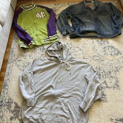 Polo Hoody, Levi Jean Jacket, Mitchell And Ness Sweat Shirt