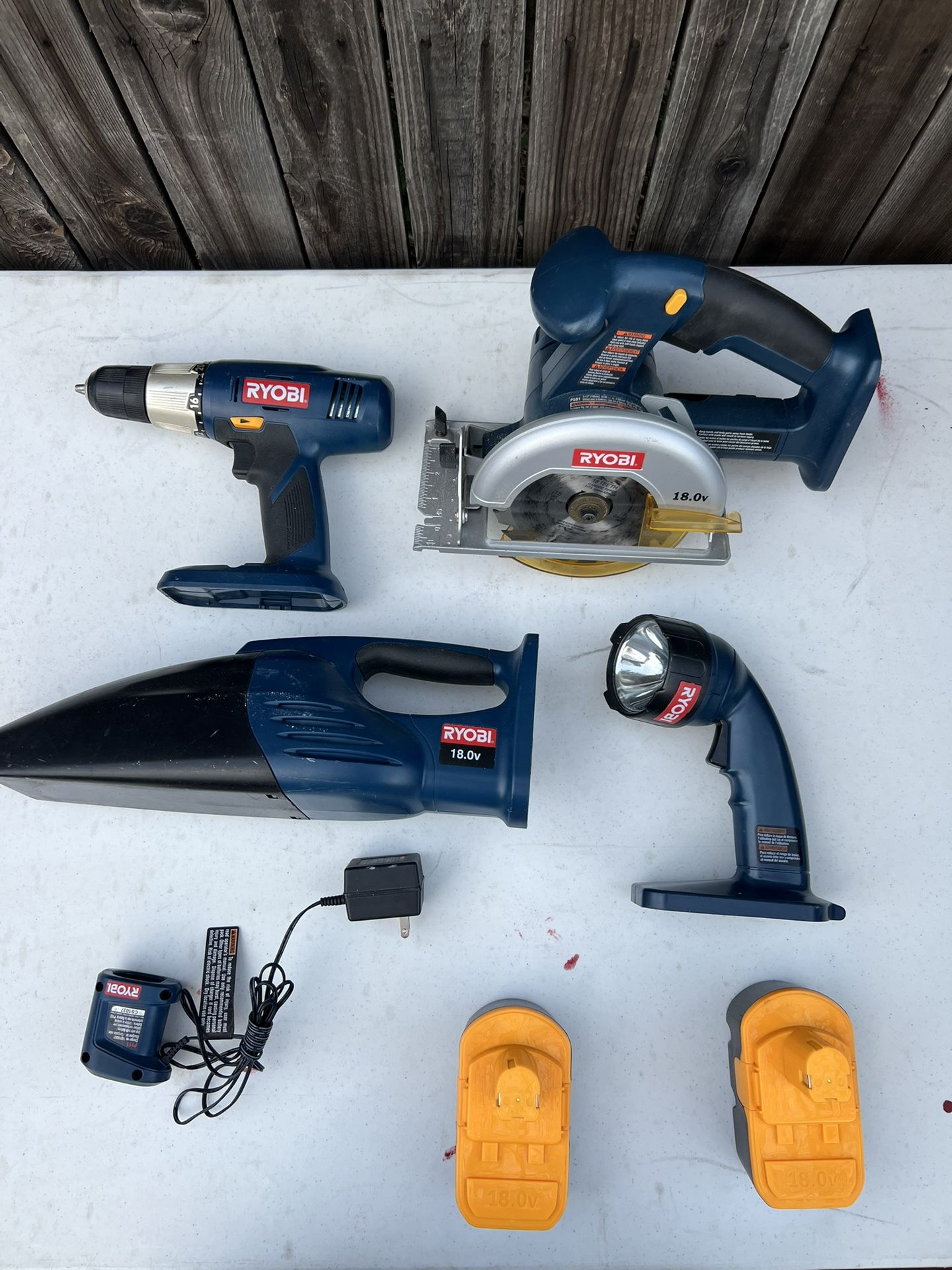 4 PC Old School Ryobi Combo