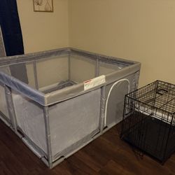 Dog Crate and Dog Play Pen