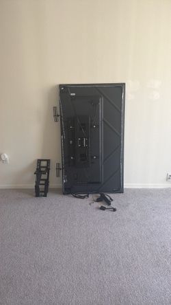 120 brand new 65 inch TV with mount and light strips