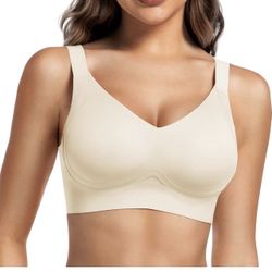 Wireless Jelly Bras for Women Seamless Soft Push Up No Underwire Full Coverage Comfortable Sleep Bra Small Breasted Girls 2 Bra