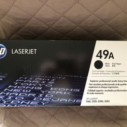 New Unopened HP LaserJet  Black Print Cartridge. 