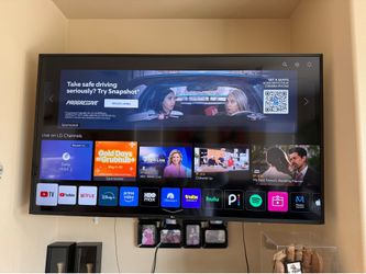 LG TV 70” with LG Soundbar and Surround Speakers Black Model
