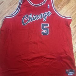 Nike Team Chicago Bulls Jalen Rose Jersey Size 4XL Stitched Vintage 