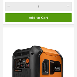 IQ Generac 3500 Watt Electric Start Or Pull Start Inverter Generator . Brand New In Box