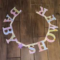 Pastel Baby Shower Banner
