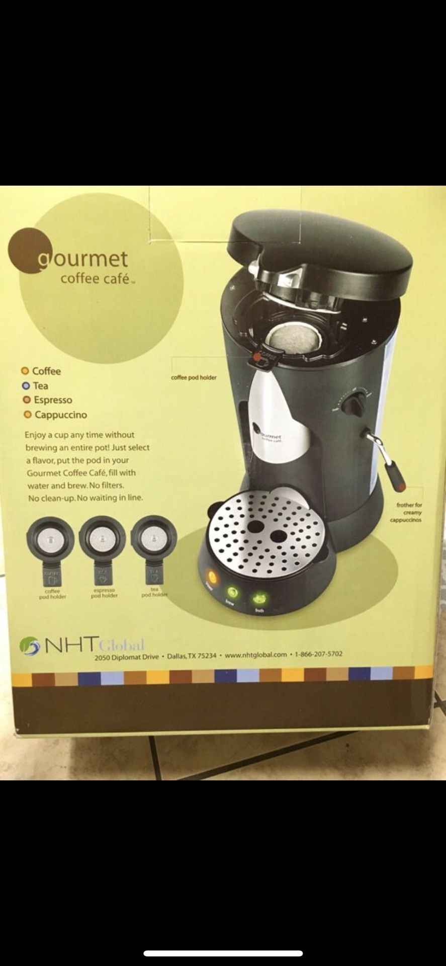 brand new gourmet coffee maker