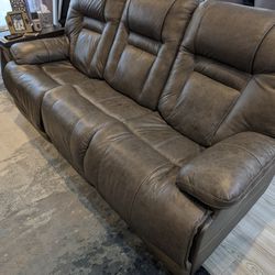 Leather 3 Piece Couch and Loveseat. Like New! Make us an Offer. 