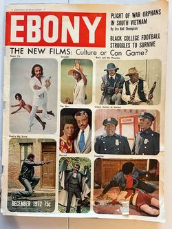Ebony Magazine December 1972 Vintage Issue