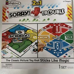 Gameboard Sorry/ Trouble Duo