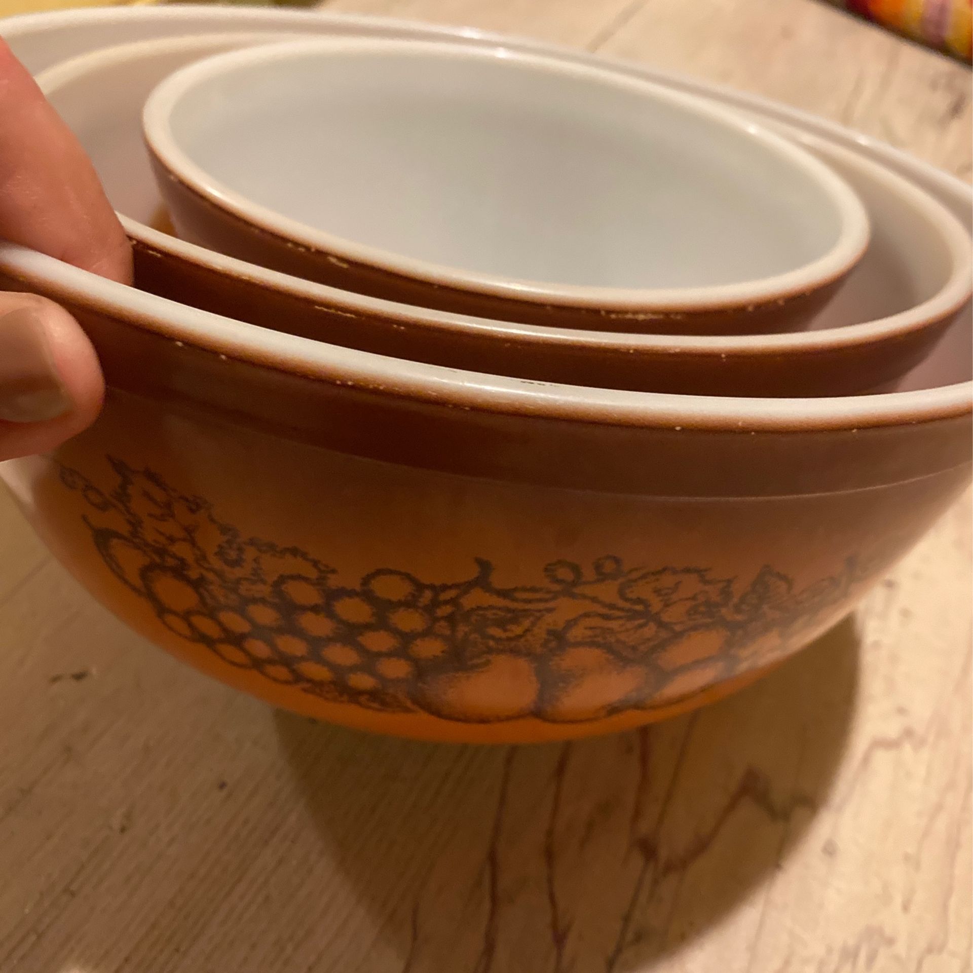 Pyrex Mixing Bowl Set Vintage 