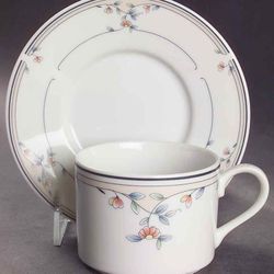 Vintage Heritage Blossom by Princess House - China Cups & Saucers - Set of 8