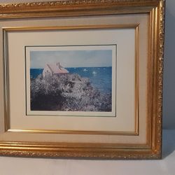 Framed Seaside Scene