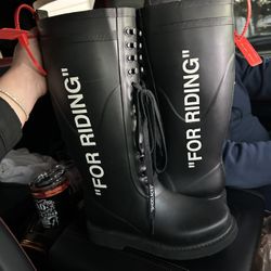 For Riding Off White Boots
