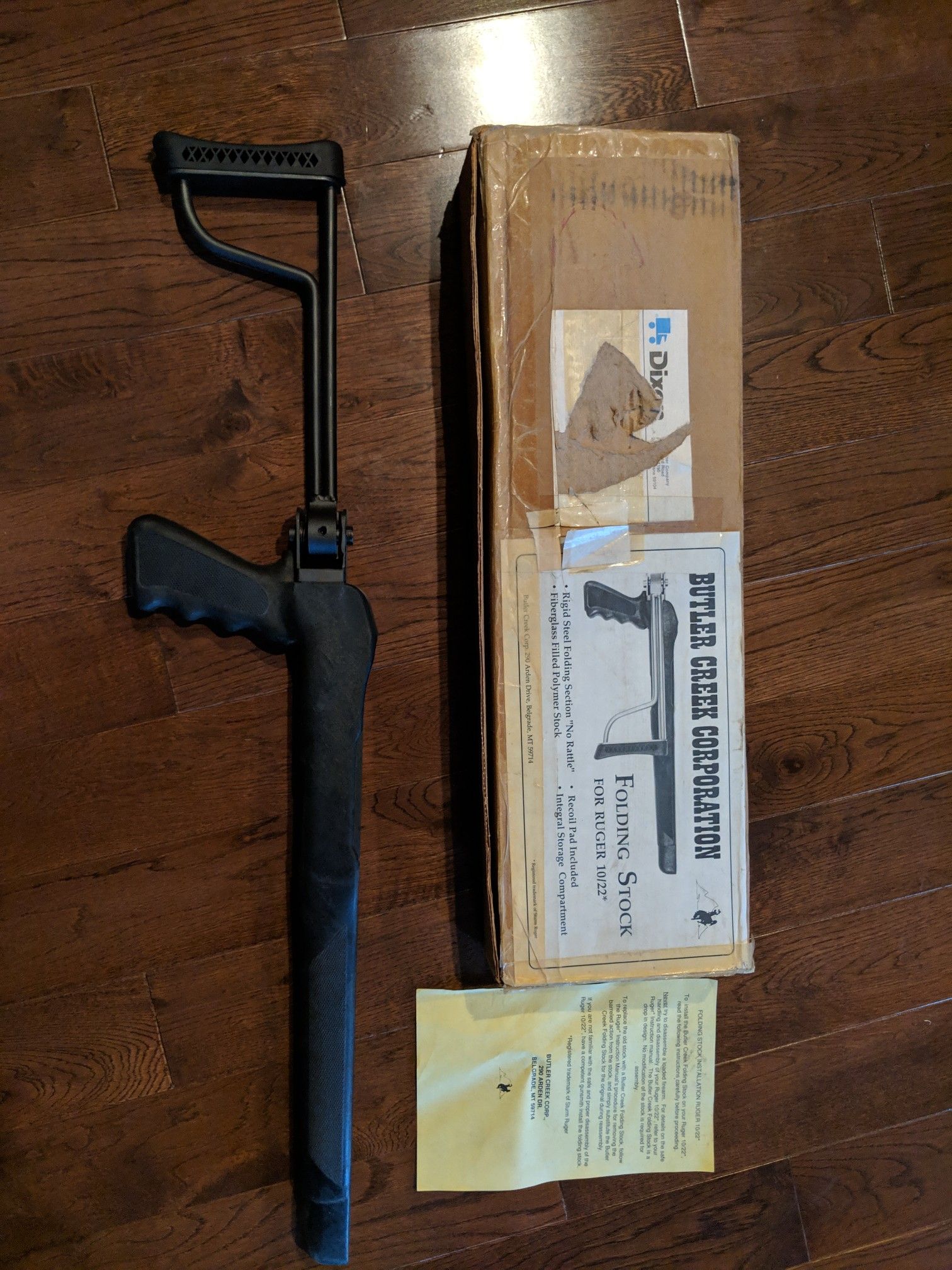 New Butler Creek folding stock for Ruger 10/22