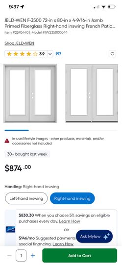 New Fiberglass door
