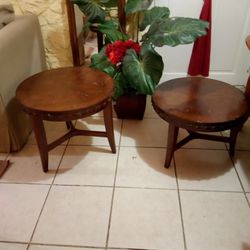 Wooden end table