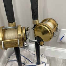 Pair Penn international 30 With Custom Rods
