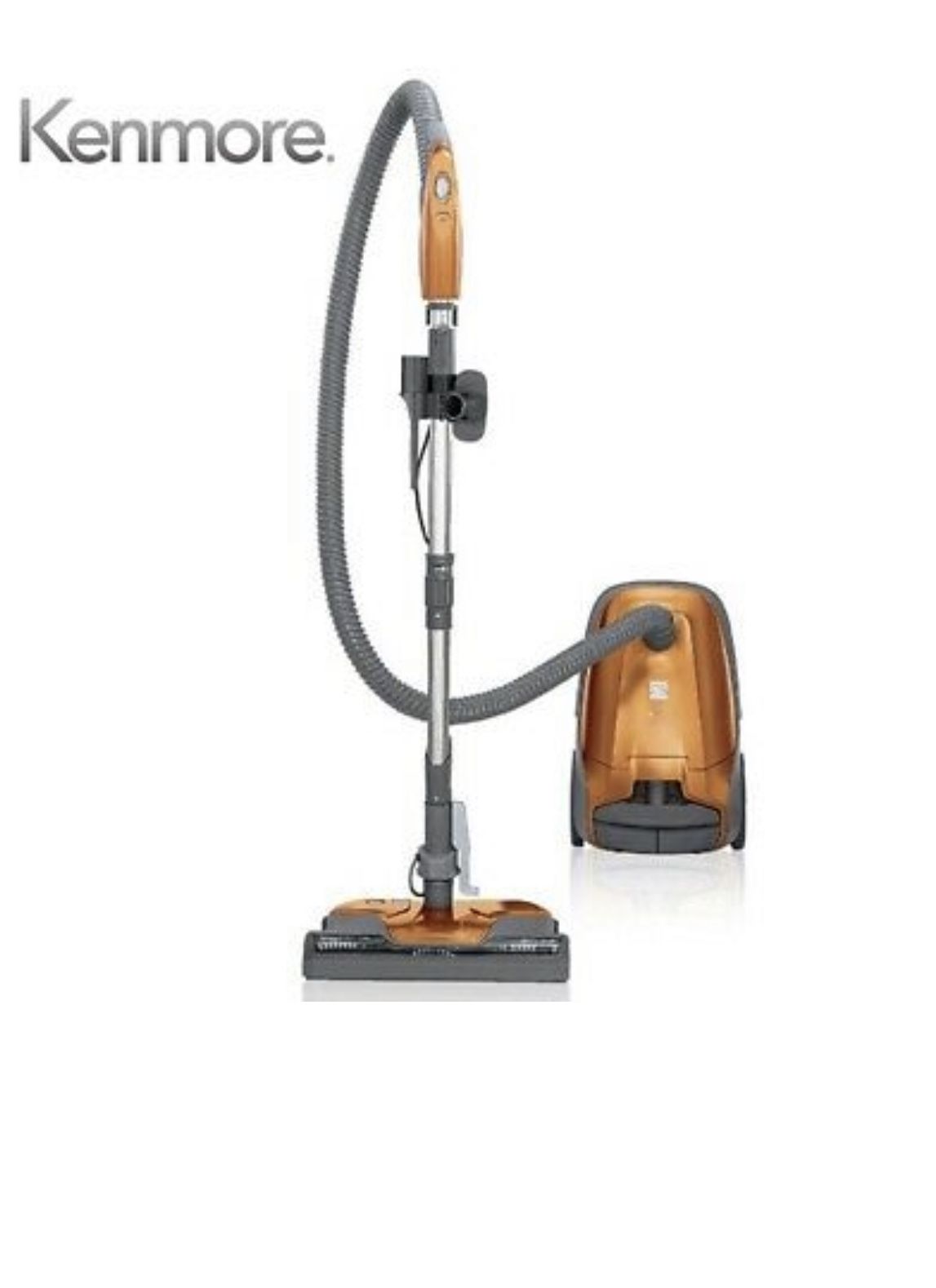 Kenmore 81214 200 Series Bagged Canister Vacuum- Orange