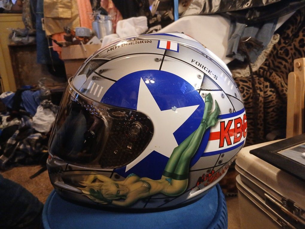 Racing Helmet With Authentic Marlboro Racing Certificate