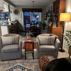Pottery Barn Swivel Chairs 